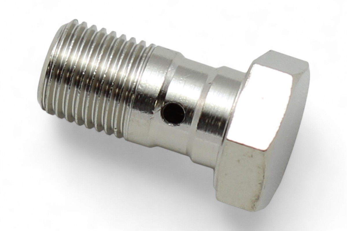 Vite corta forata M10x1 metallo