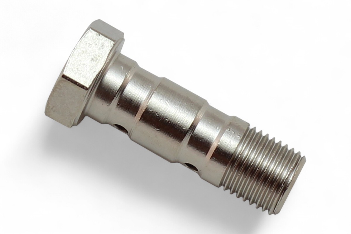 Vite lunga forata M10x1 in metallo