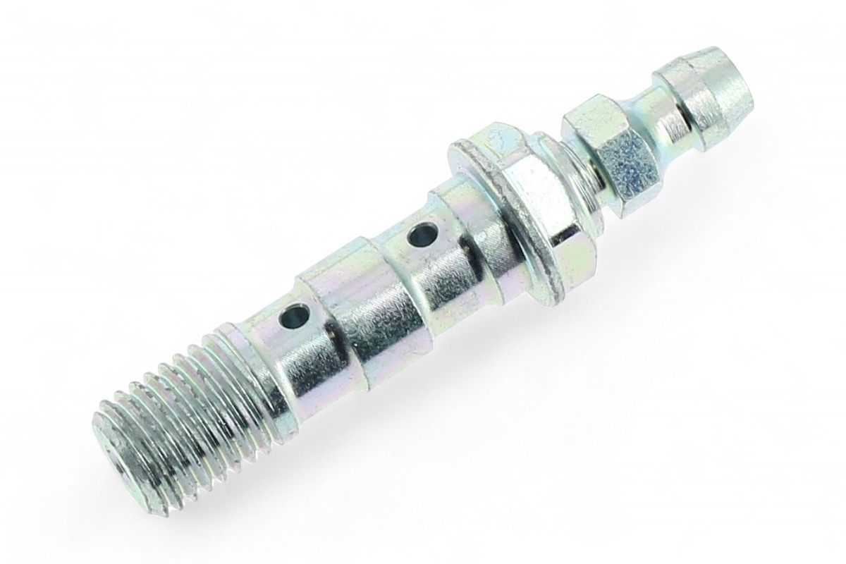 Vite lunga forata con spurgo M10x1,25 in metallo