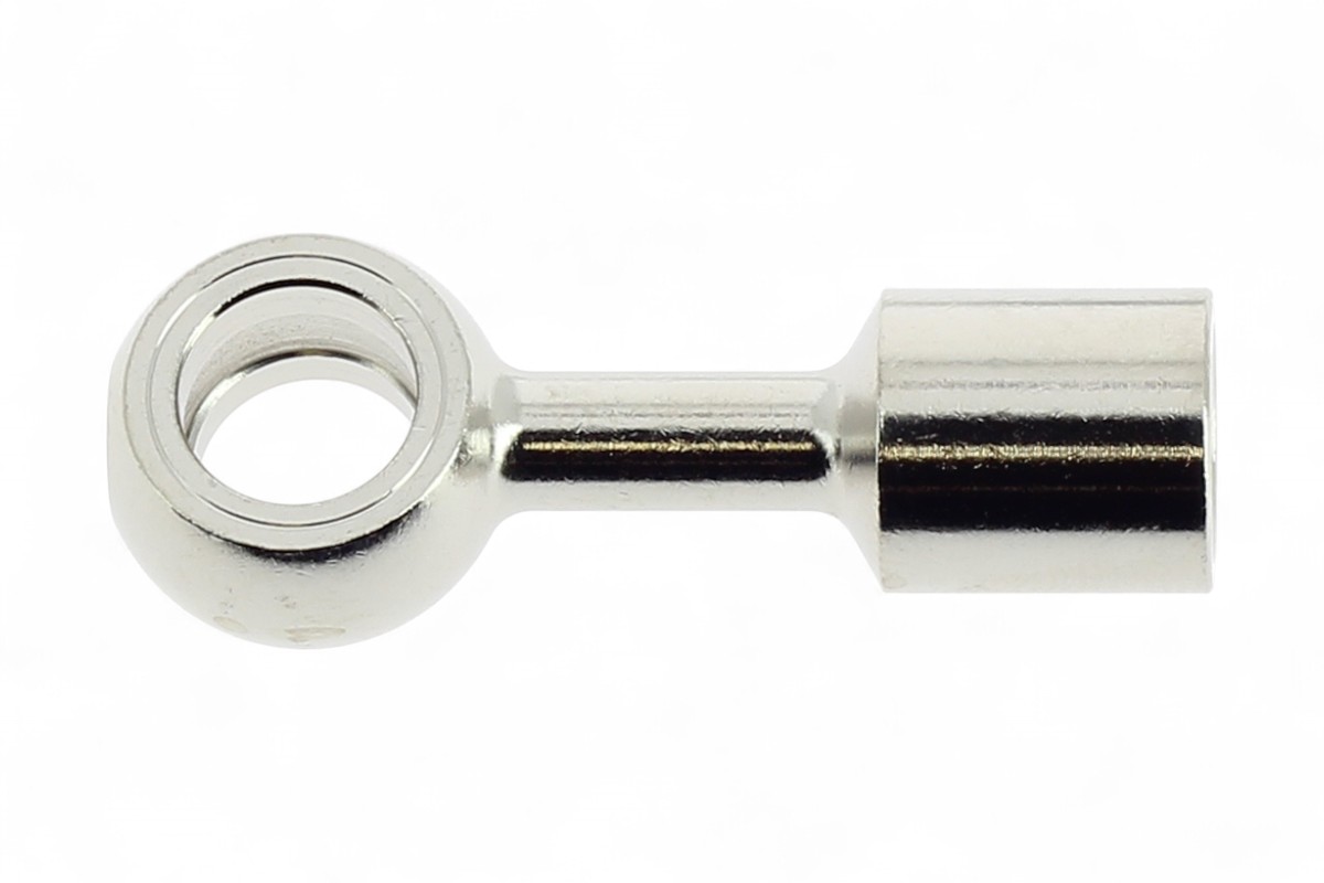 Riduzione occhiello diritto femmina M10x1 in metallo