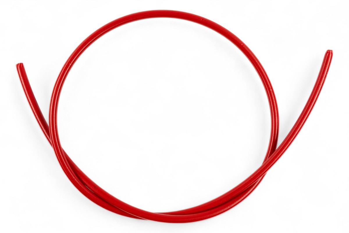 Tubo freno rivestimento rosso (al metro)