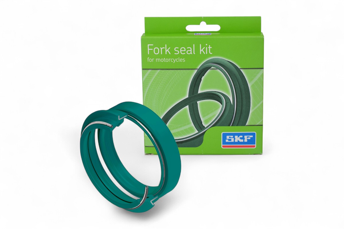 Kit paraolio e parapolvere verdi doppio labbro SKF per forcelle SHOWA 47mm