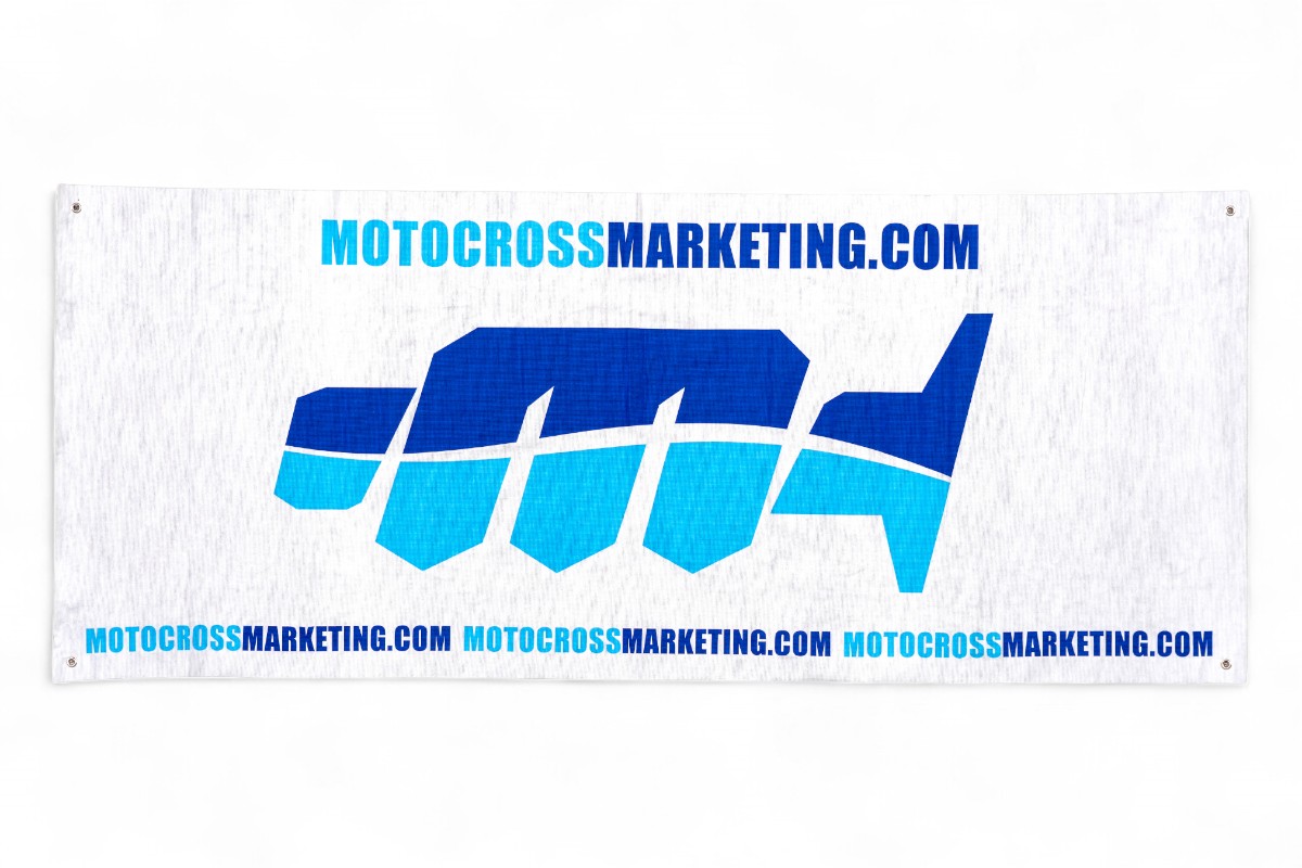 Striscione in TNT MOTOCROSS MARKETING - 190x80 cm