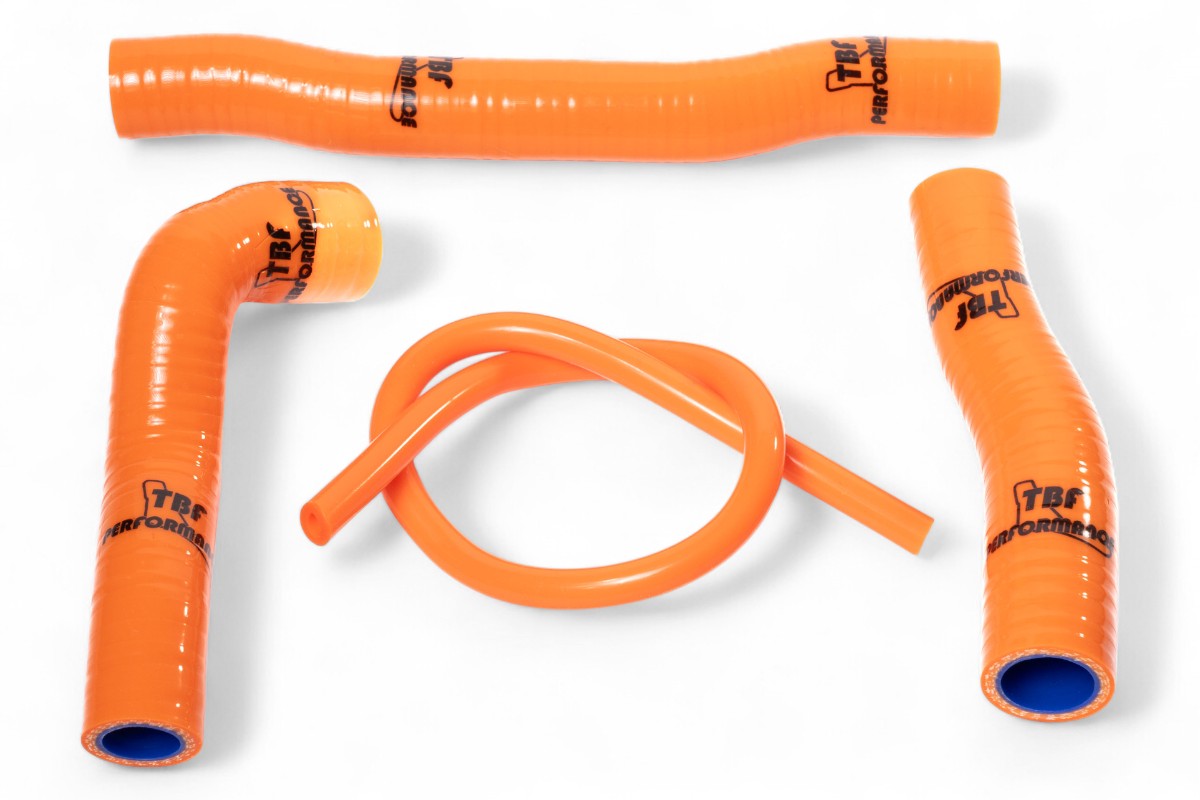 Manicotti radiatore TBF - KTM 125/150 19-22 arancione