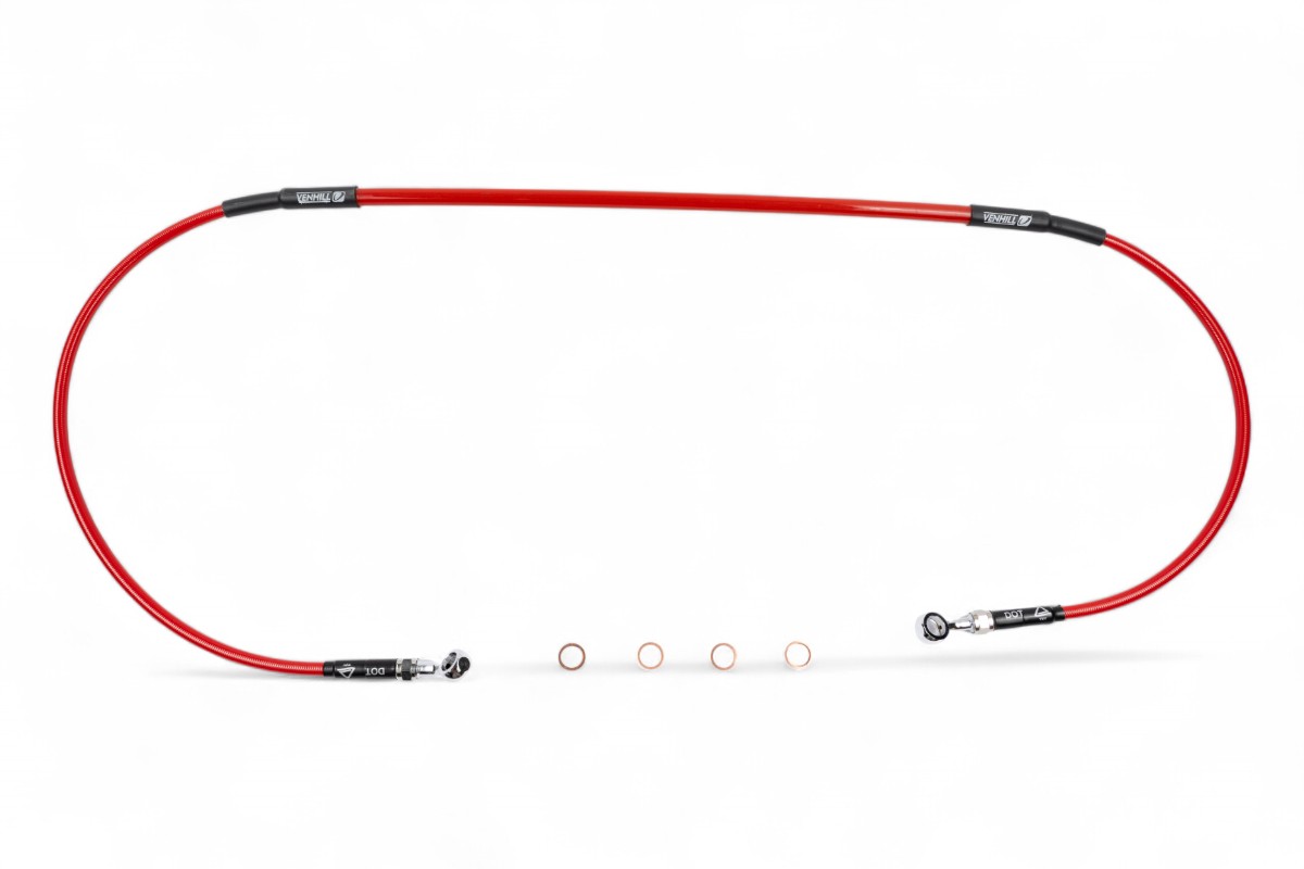 Tubo freno anteriore VENHILL - CRF 250/450 R/RX rosso