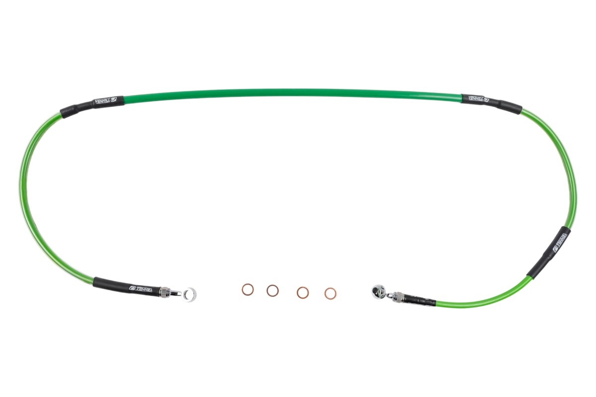 Tubo freno anteriore VENHILL - KX 250/450 F verde