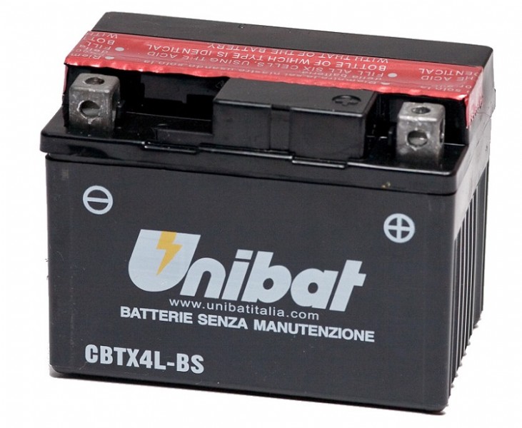 Batteria UNIBAT MF CBTX4L-BS  /  YTX4L-BS