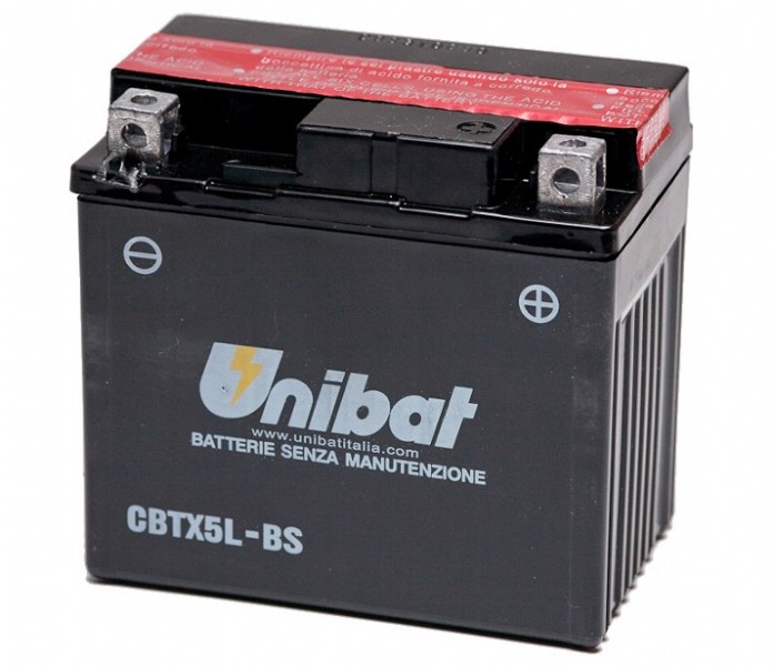 Batteria UNIBAT MF CBTX5L-BS  /  YTX5LBS