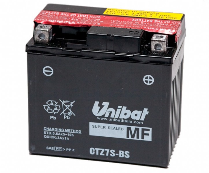 Batteria UNIBAT MF CTZ7S-BS  /  YTZ7-S