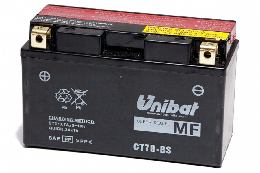 Batteria UNIBAT MF CT7B-BS  /  YT7B-BS