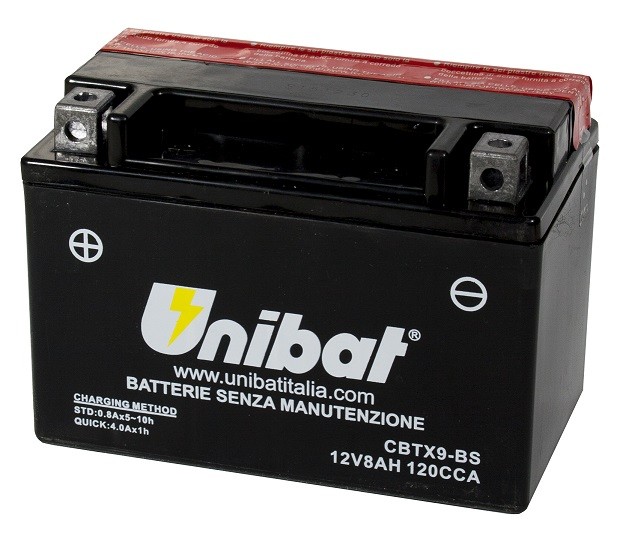 Batteria UNIBAT MF CBTX9-BS  /  YTX9-BS