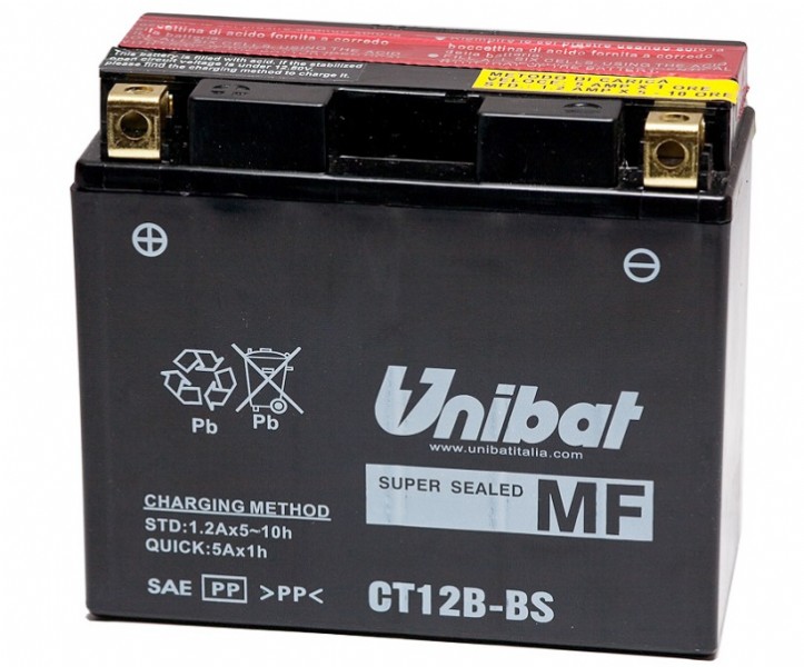 Batteria UNIBAT MF CT12B-BS  / YT12B-BS