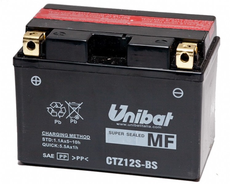 Batteria UNIBAT MF CTZ12S-BS  /  YTZ12-S