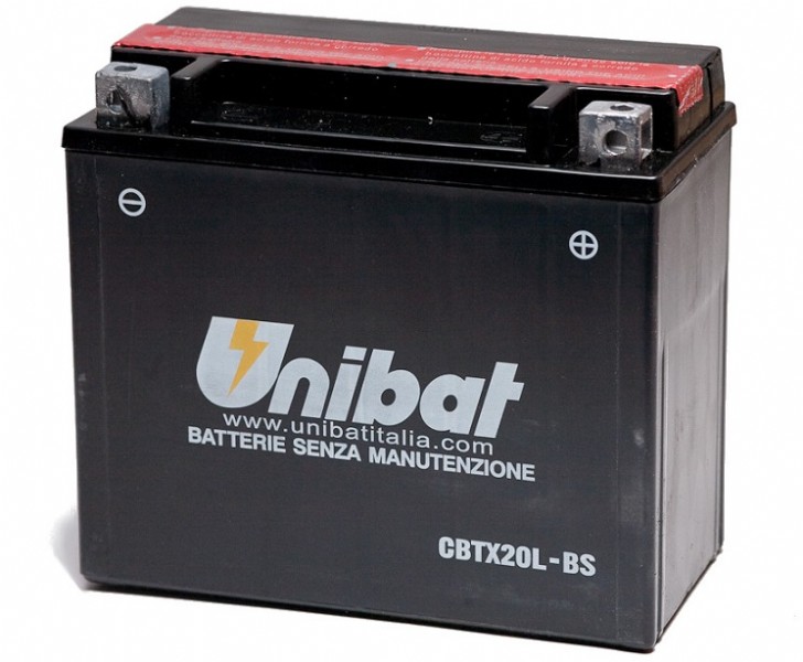 Batteria UNIBAT MF CBTX20L-BS  /  YTX20L-BS