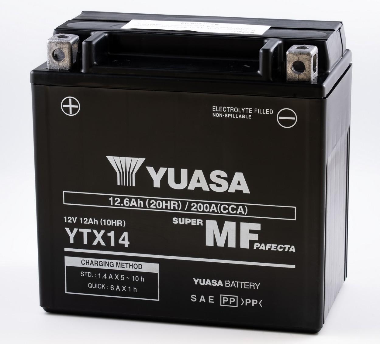 Batteria YUASA YTX14  /  CBTX14-BS